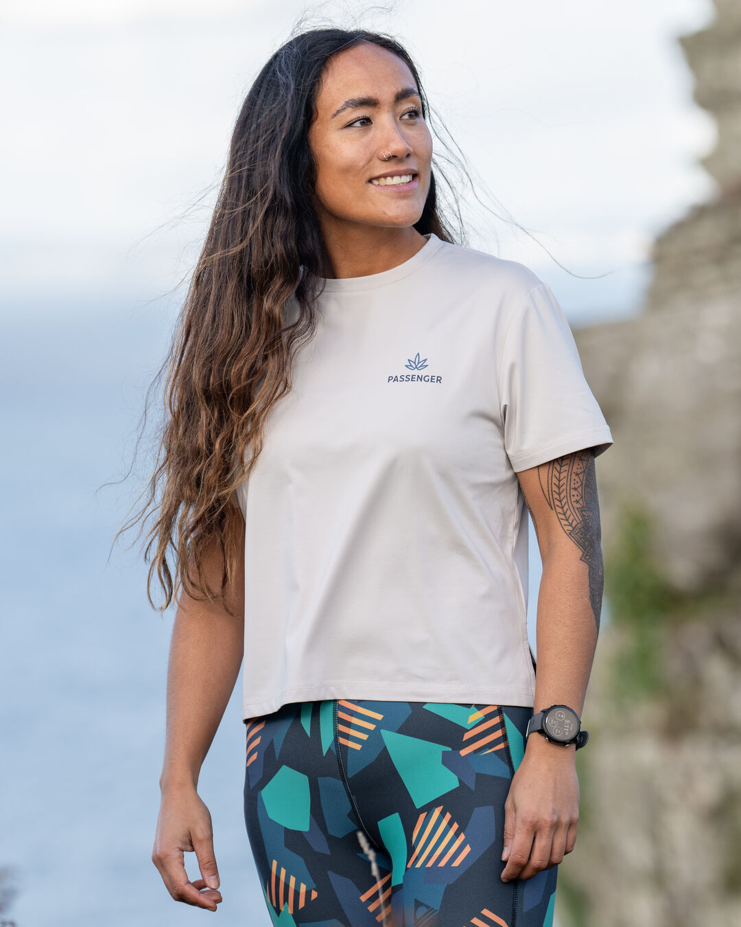 Align Active Recycled T-Shirt - Vintage White - Lifestyle