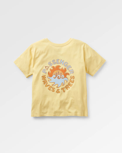Dune Women's Recycled Cotton T-Shirt - Sunlight - Flatlay