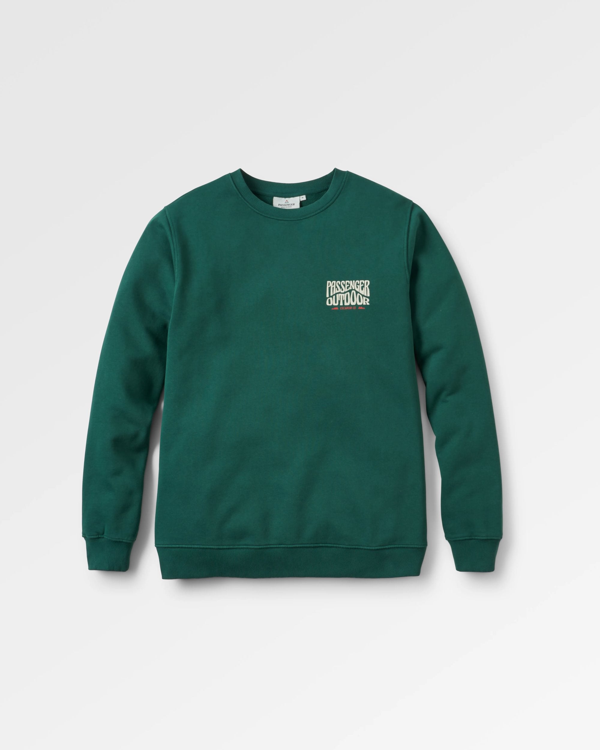 Yuca Recycled Cotton Sweatshirt - Rain Forest - Flatlay