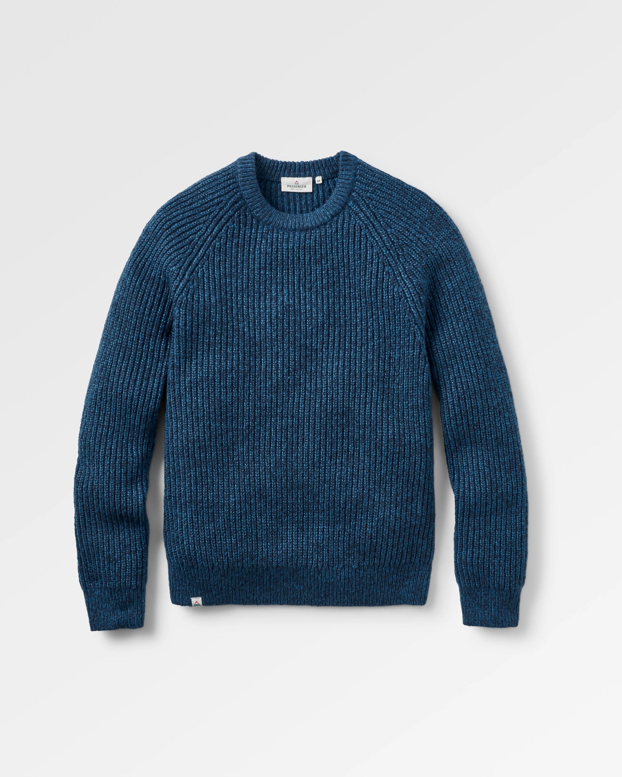 Fog Recycled Knitted Jumper - Rich Navy - Flatlay