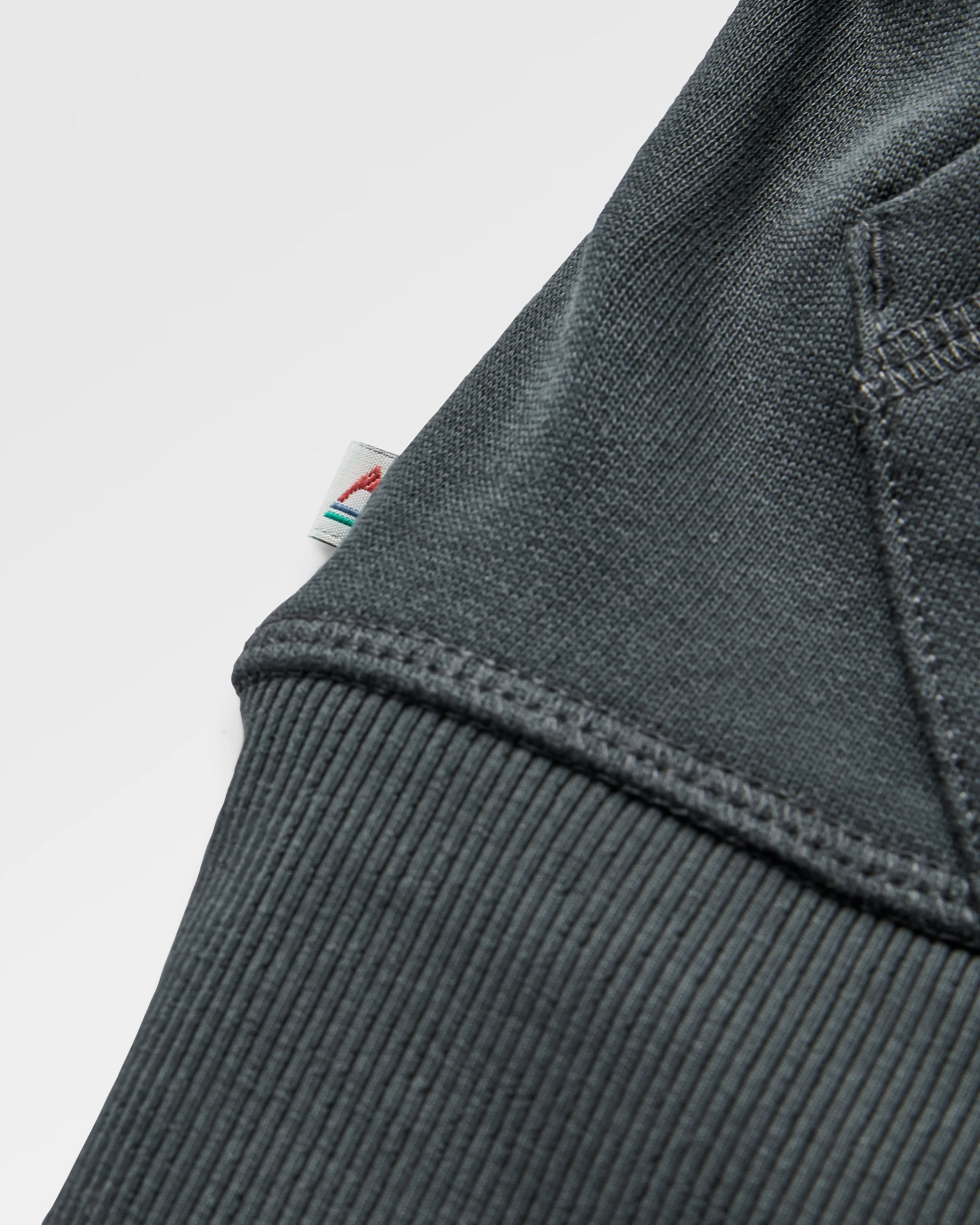 Roamer Recycled Cotton Hoodie - Black - Flatlay