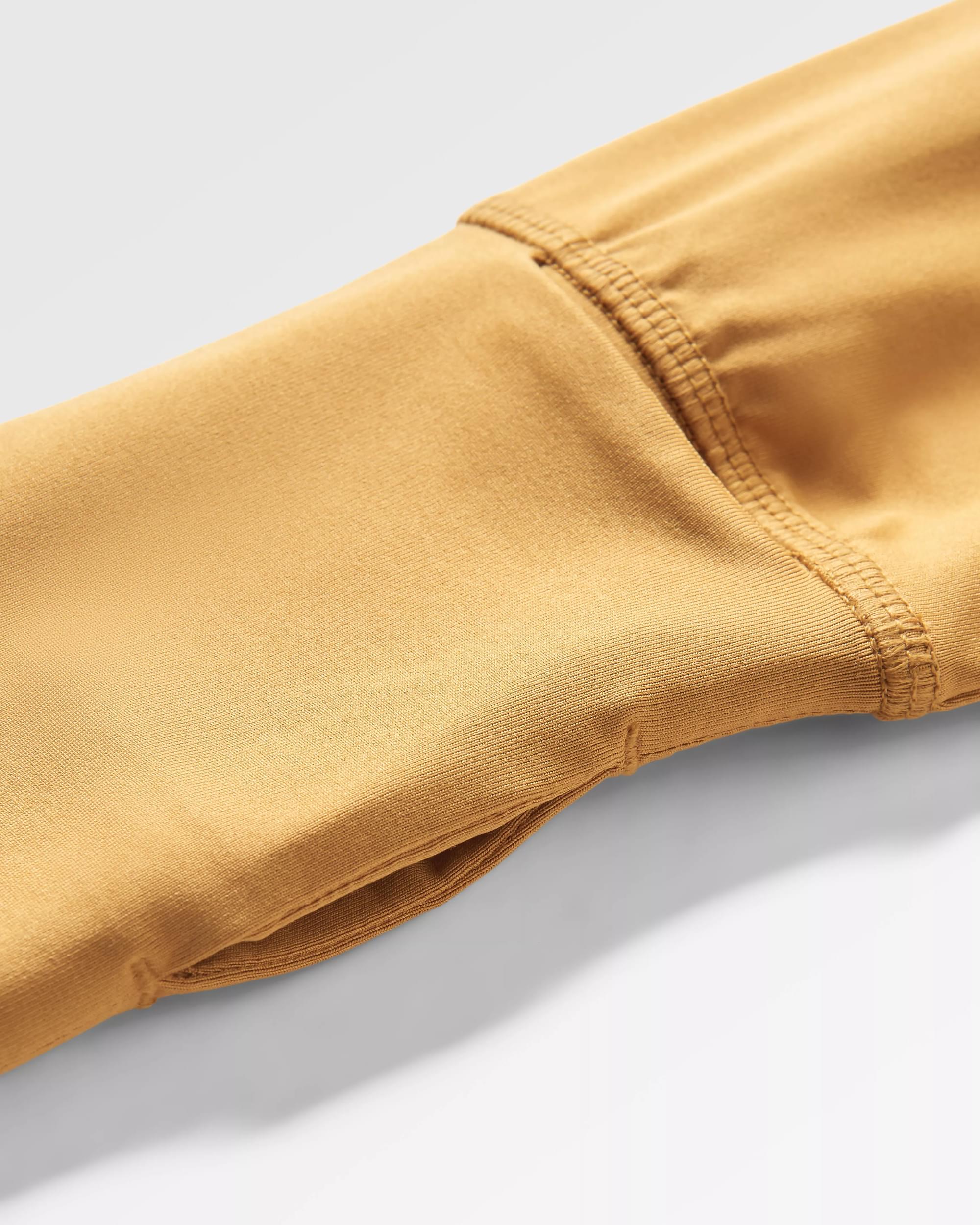 River Recycled Active LS T-Shirt - Dusty Ochre/ Corsair Blue - Flatlay