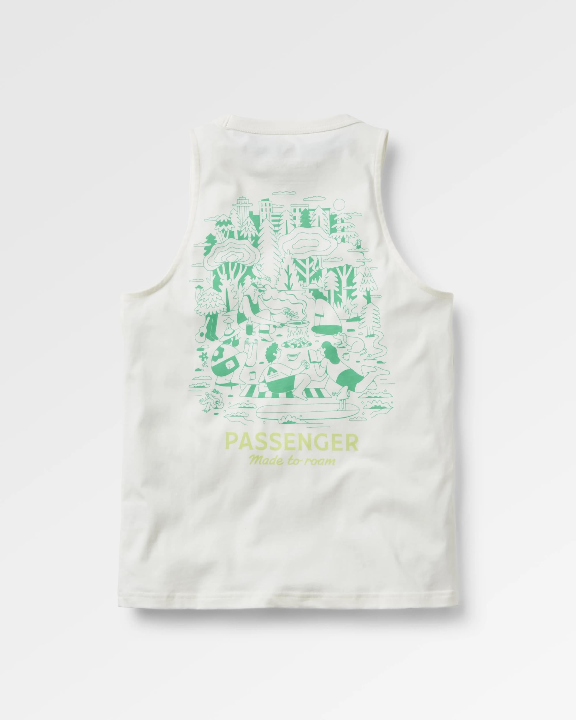 Better Outside Organic Cotton Vest - Marshmallow - Flatlay