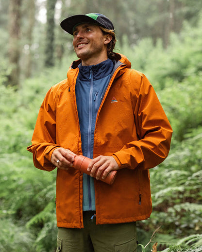 Five Season Recycled Waterproof Jacket - Sunset Orange - Lifestyle