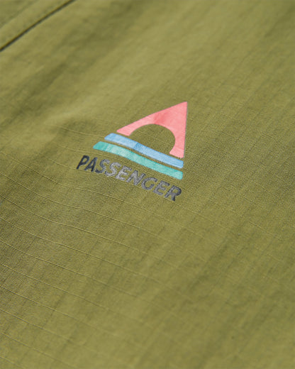 Seek Out Water Resistant Anorak - Khaki - Flatlay