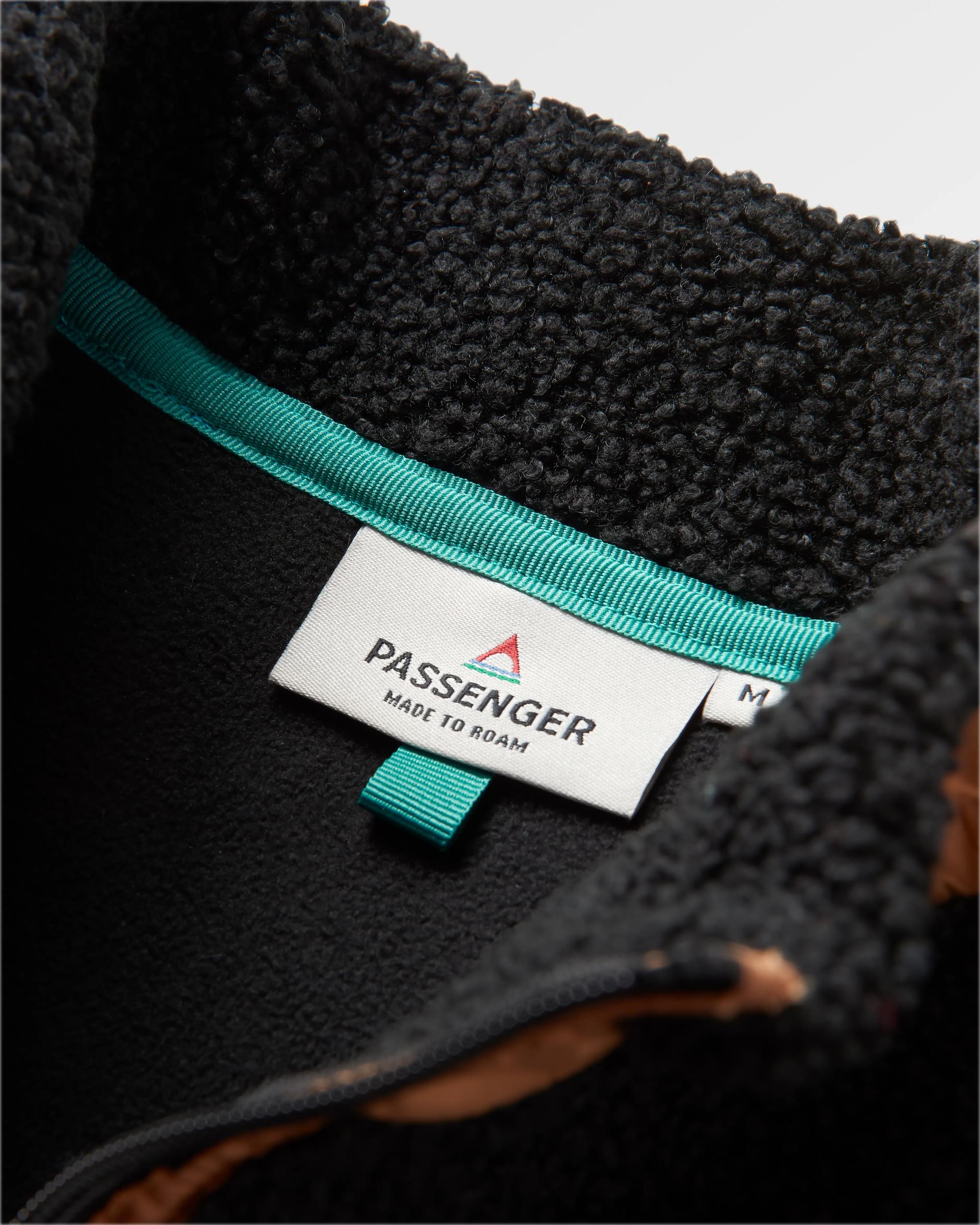 Born Explorer Recycled Polar-Lined Sherpa Fleece - Black - Flatlay