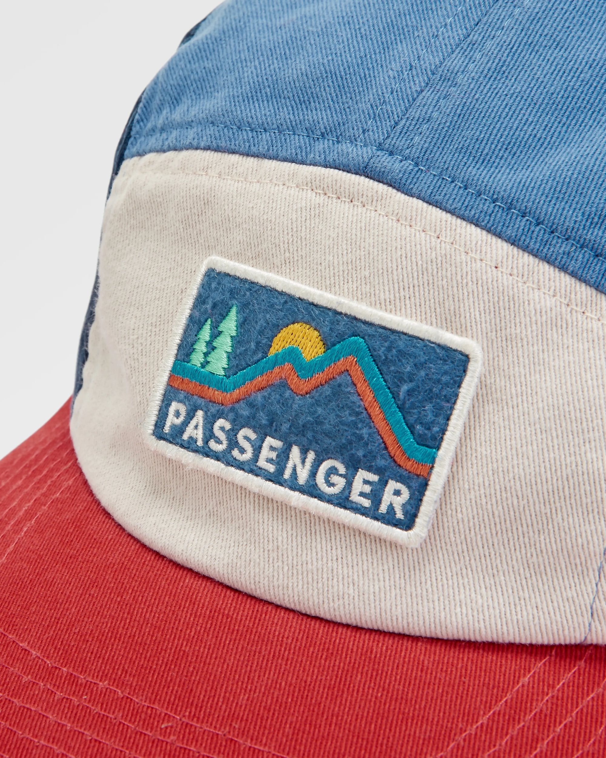 Made To Roam Recycled 5 Panel Cap - Moonlight Blue Multi - Flatlay