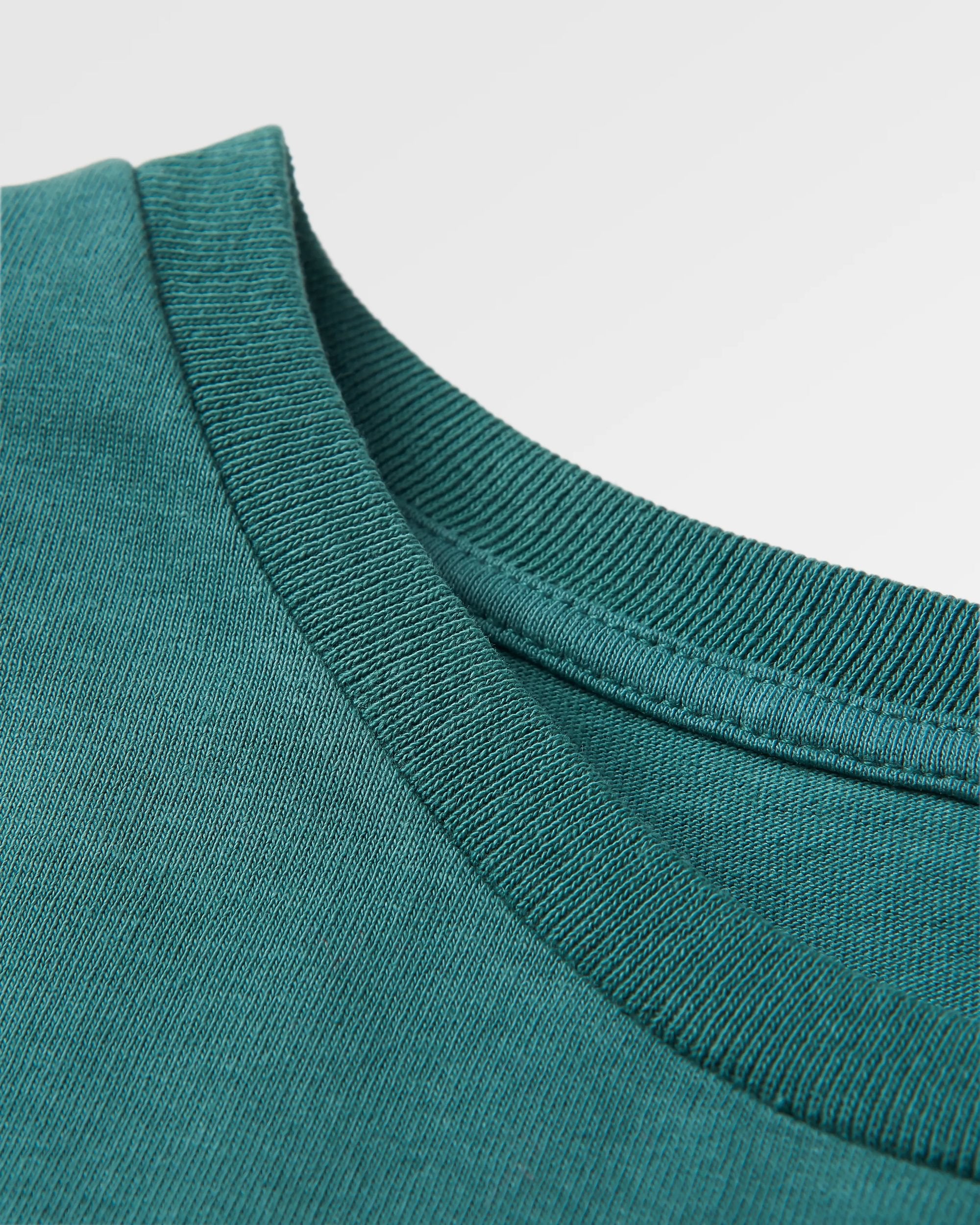 Made To Roam Recycled Cotton T-Shirt - Deep Ocean - Flatlay