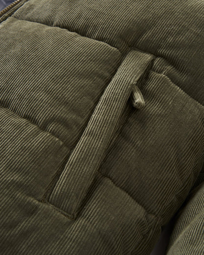 Backcountry Cord Insulated Jacket - Dusty Olive - Flatlay