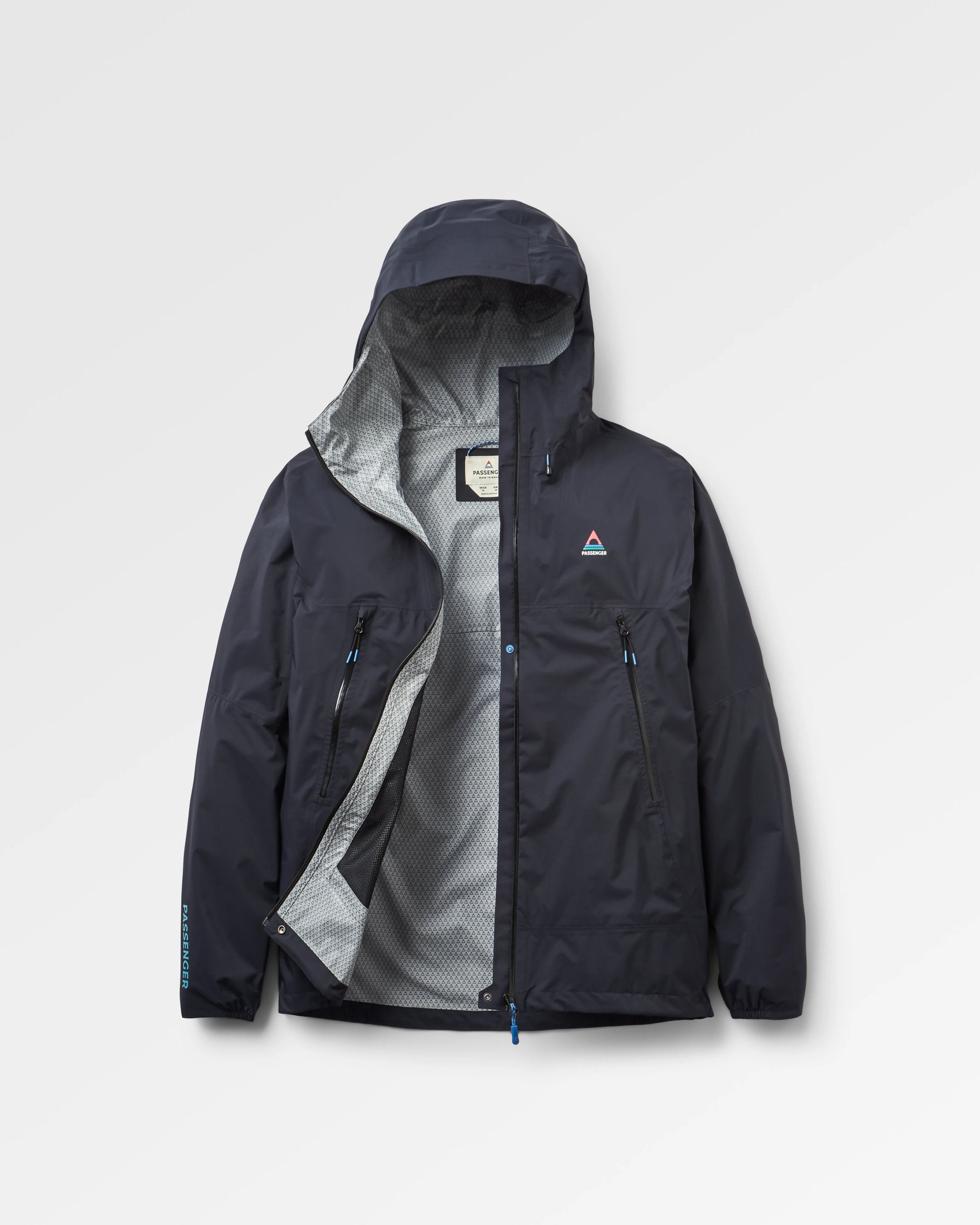 Trailscape Light Men's Recycled Waterproof Jacket - Black - Flatlay