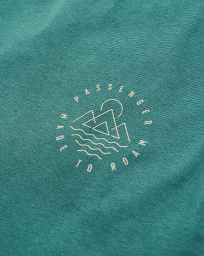 Escapism Recycled Cotton Vest - Deep Ocean - Flatlay