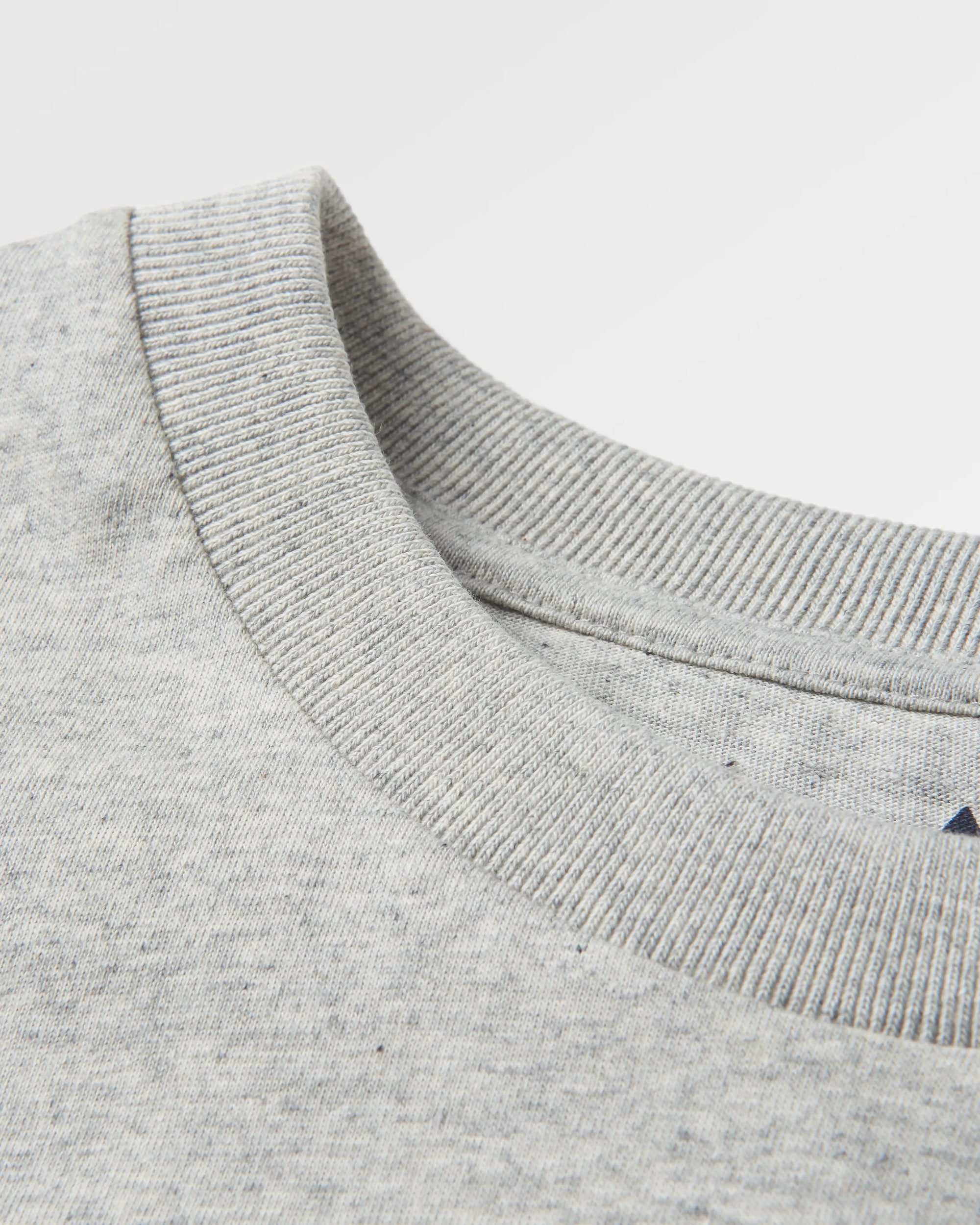 Odyssey Recycled Cotton LS T-Shirt - Mid Grey Marl - Flatlay