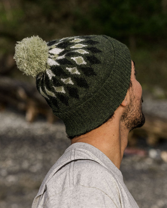 Male_Snowdrop Recycled Bobble Hat - Khaki