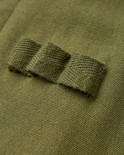 Explorers Organic Cotton Canvas Gilet - Khaki - Flatlay