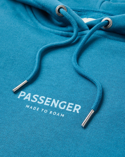 Passenger Relaxed Fit Hoodie - Tidal Blue - Flatlay