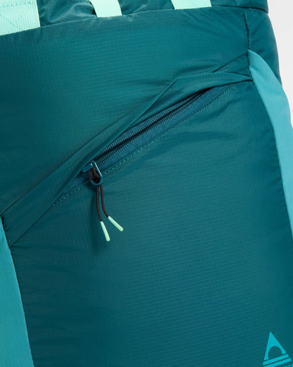 Travelscape Light Tote - Mediterranean/ Ocean Teal - Flatlay