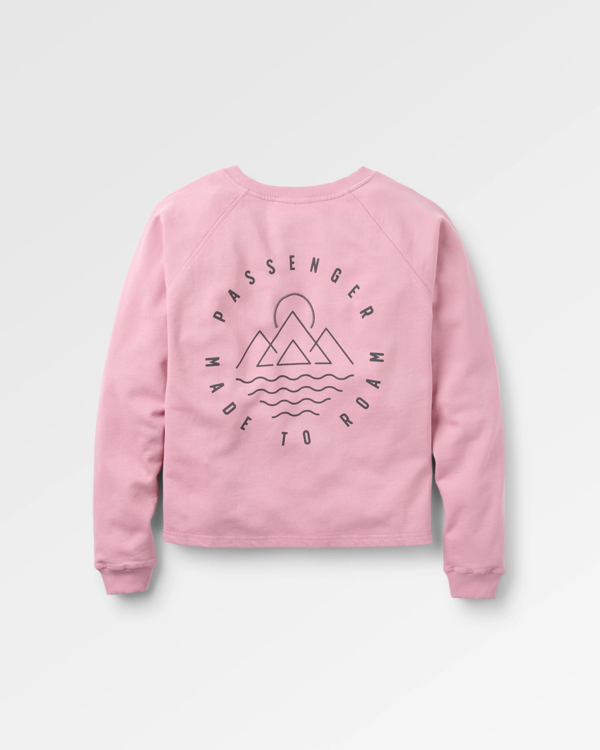 Remote Recycled Cotton Sweatshirt - Pink Haze - Flatlay
