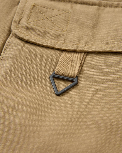 Explorers Organic Cotton Canvas Gilet - Stone - Flatlay