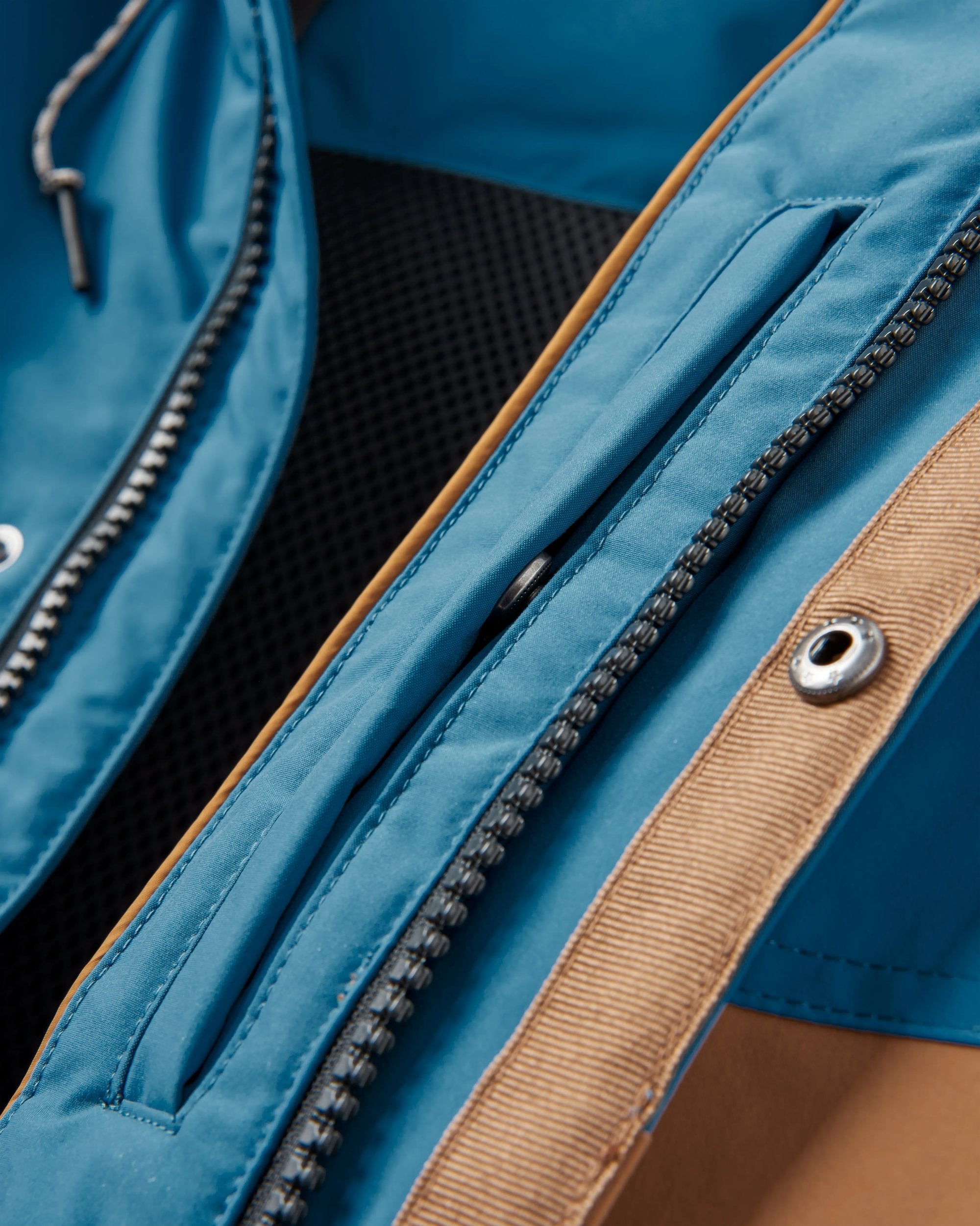 Baltic Recycled Insulated Parka - Toffee/Blue Steel - Flatlay