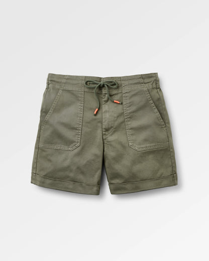 Carriso Short - Dusty Olive - Flatlay