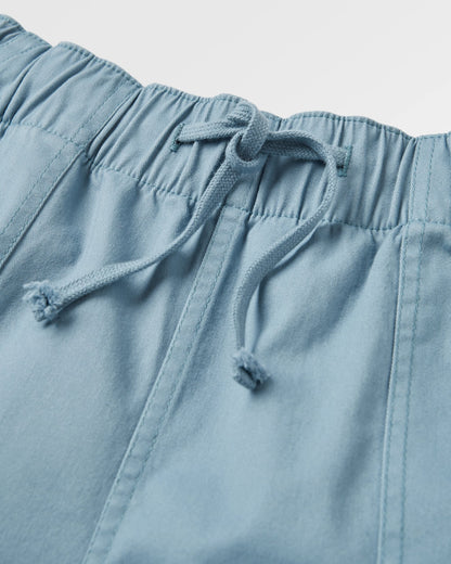 Carriso Organic Cotton Short - Faded Denim - Flatlay