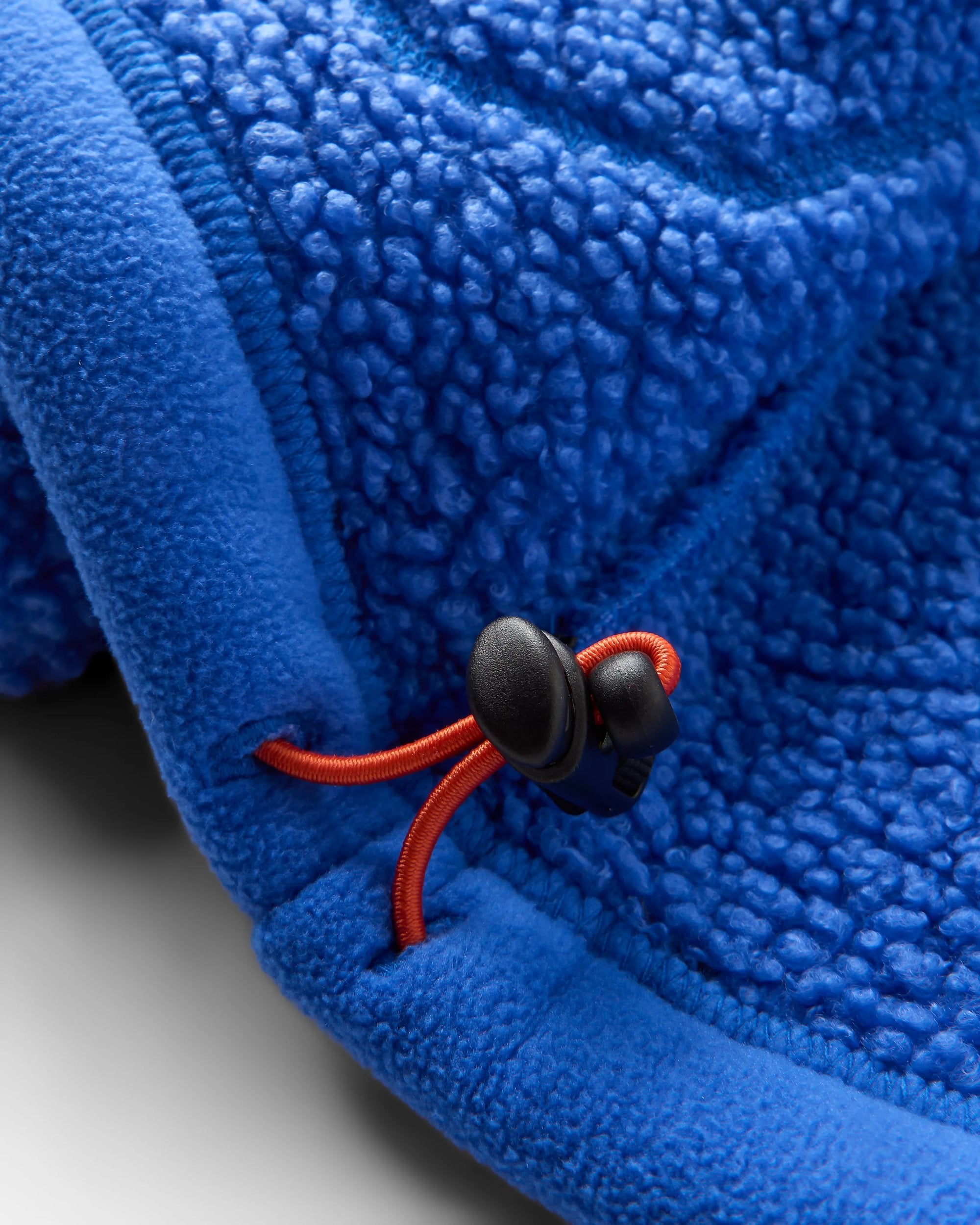 Oak Teddy Long Line Fleece - Electric Blue - Flatlay
