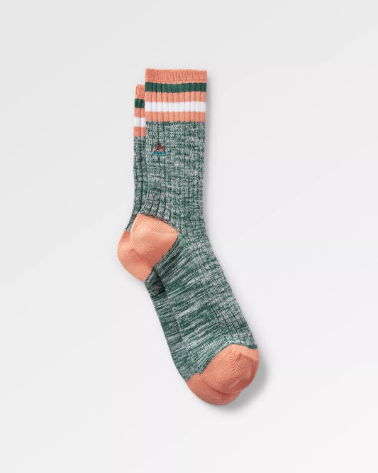 Organic Mid-weight Rib Socks - Deep Ocean