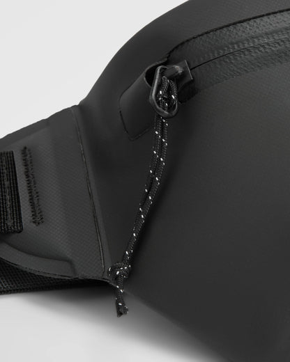 Tide Recycled Nylon Hip Pack - Black - Flatlay