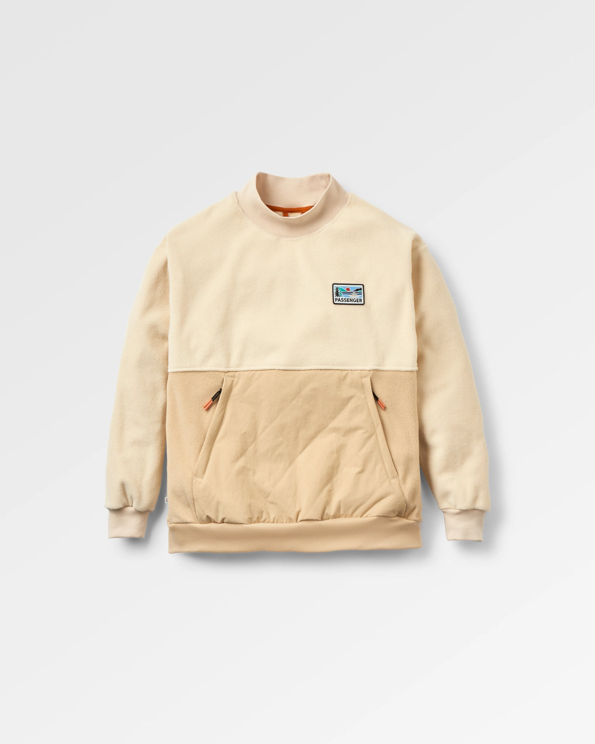 Bea Polar Fleece Smock - Stone - Flatlay