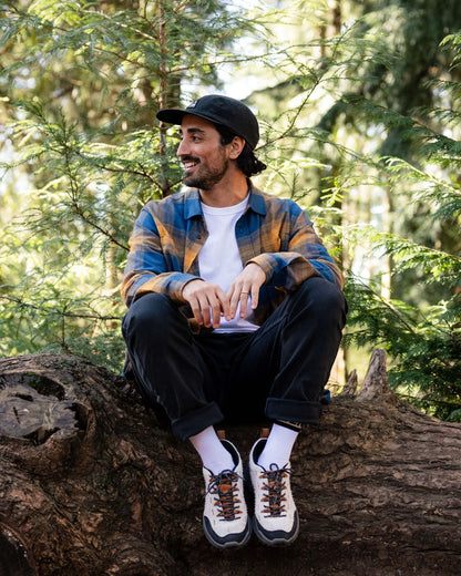 Backcountry Check Light Shirt - Rich Navy/Spruce Yellow Check - Lifestyle