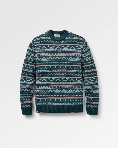 Stoked Knitted Jumper - Espresso Multi - Flatlay