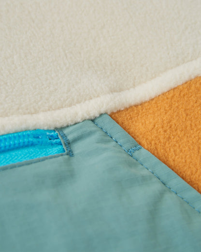 Alexander Recycled Hooded Polar Fleece - Birch - Flatlay