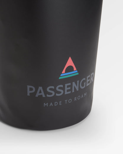 Tide 10L Recycled Dry Bag - Black - Flatlay