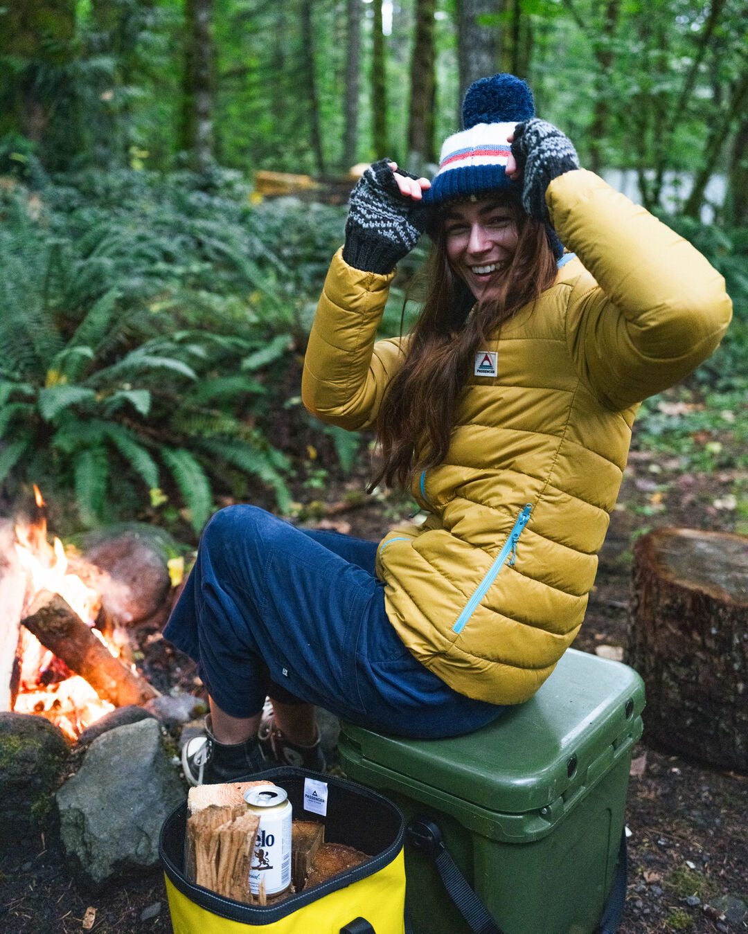 Pow Recycled 2.0 Insulated Jacket - Mustard Gold - Lifestyle