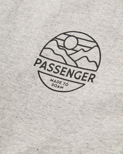 Laidback Relaxed Fit LS T-Shirt Raglan - Grey Marl - Flatlay