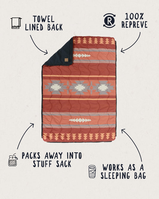 Male_Nomadic Recycled Towel Blanket - Picante Pattern