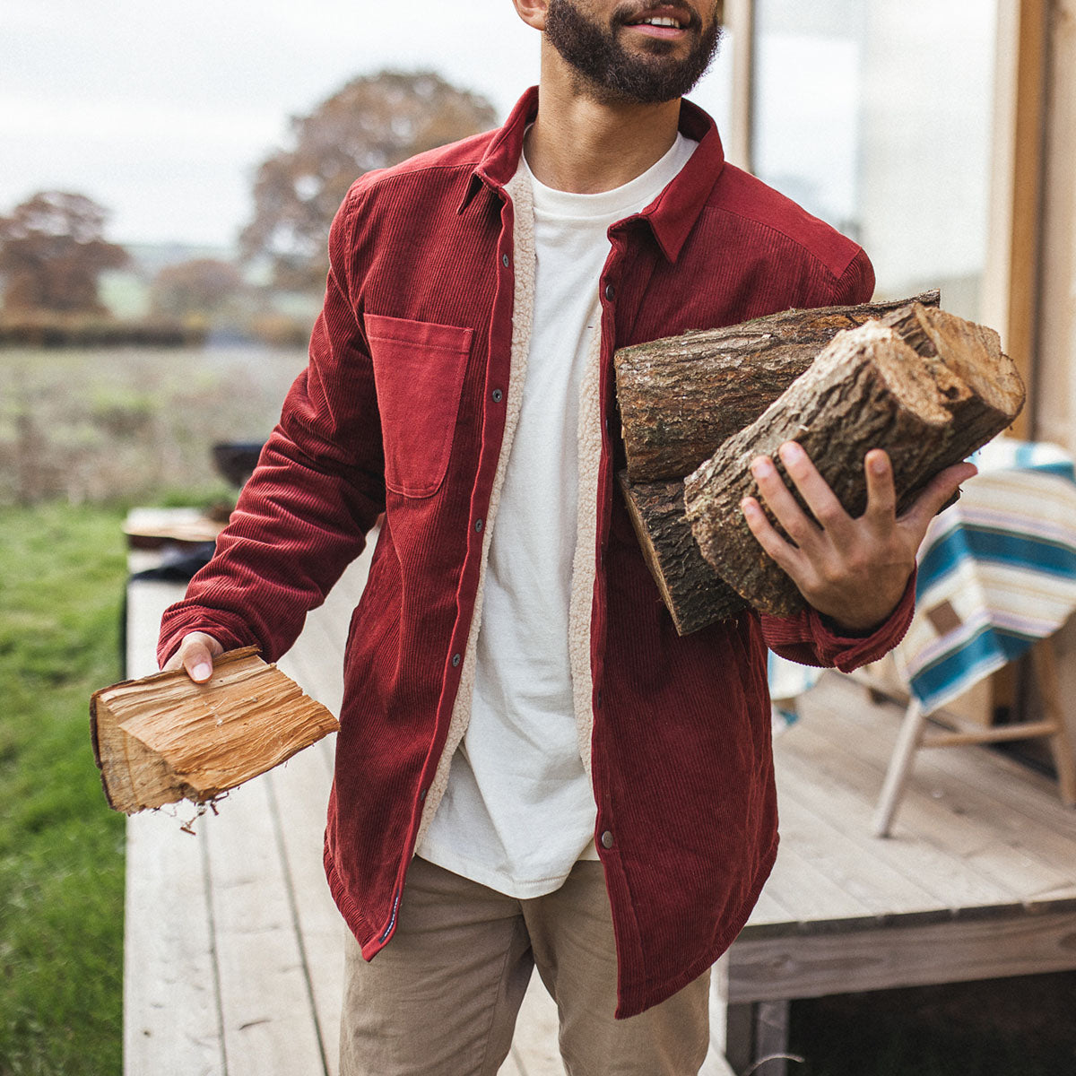 Kodiak Cord Shirt - Russet Brown