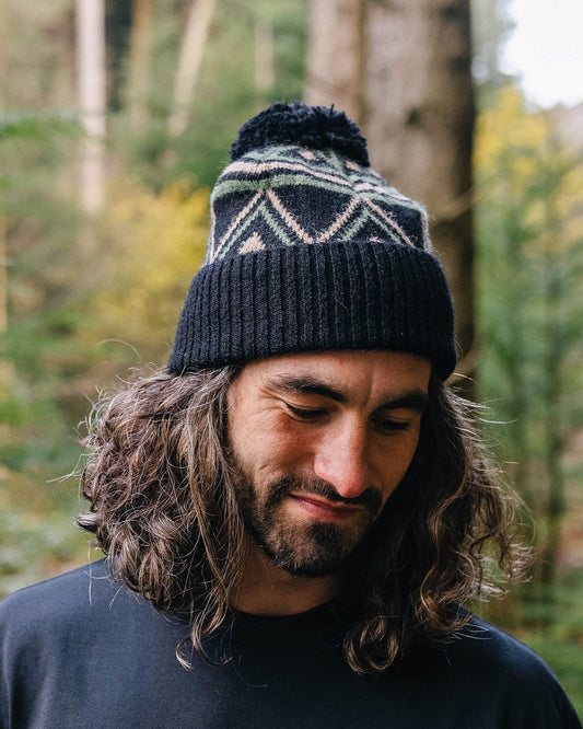 Ember Recycled Bobble Hat - Black