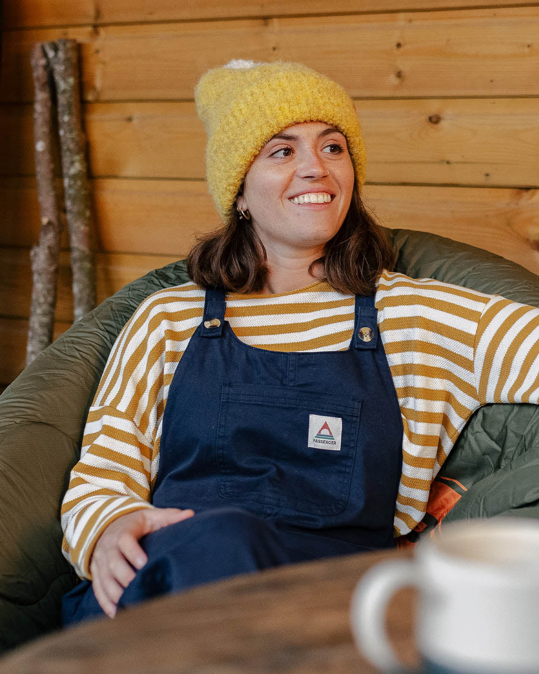 Passenger Verglass Dungarees, Deep Navy, £71.95