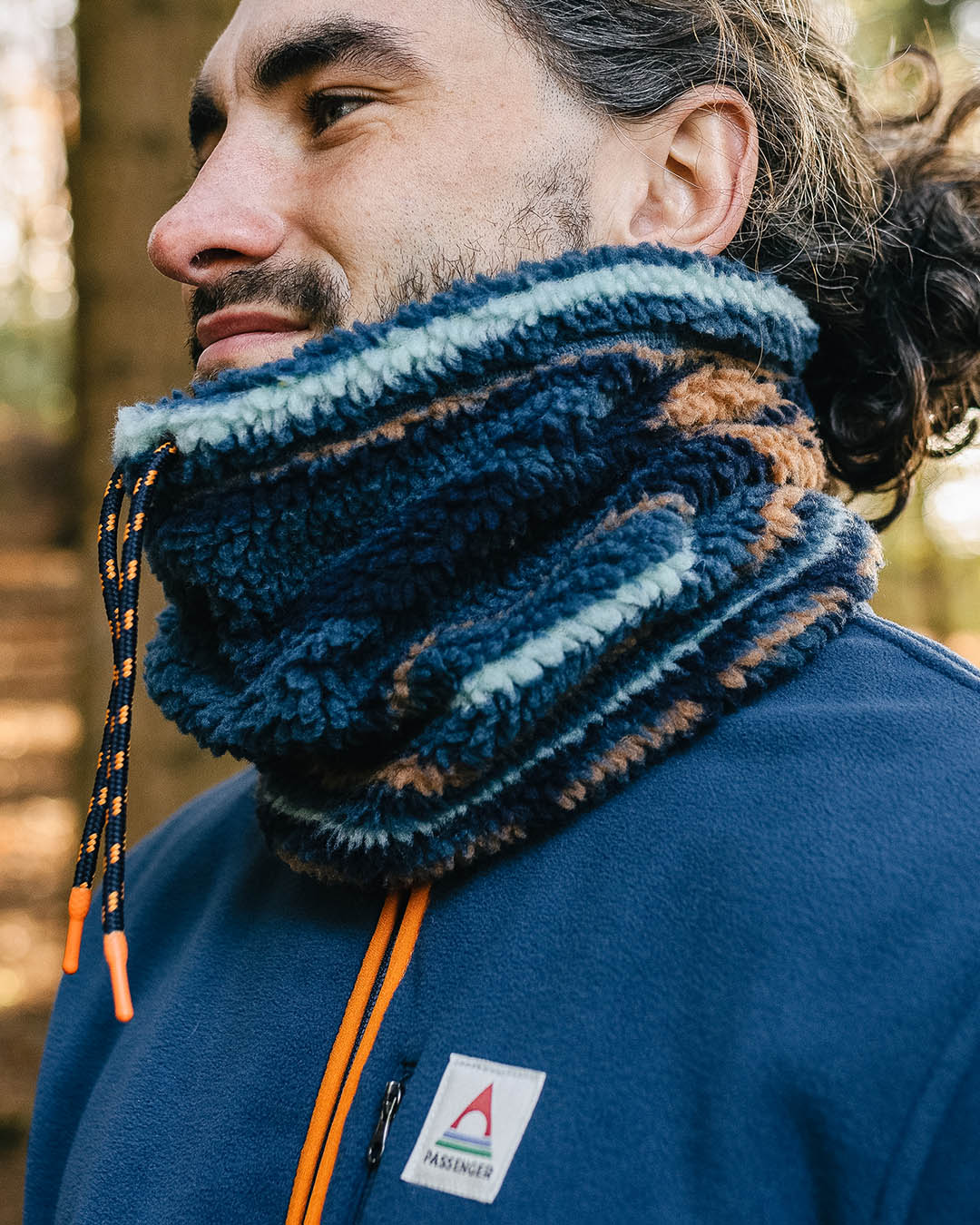 Snood polaire Minky motifs oiseau - Maximo Creation Snood polaire Minky motifs oiseau - Maximo Creation