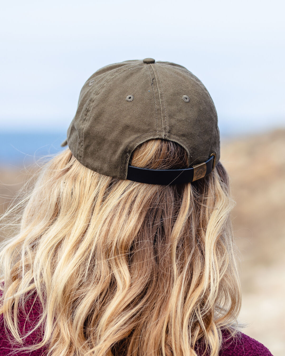 Womens_Canopy Recycled Cotton Snapback Cap - Khaki