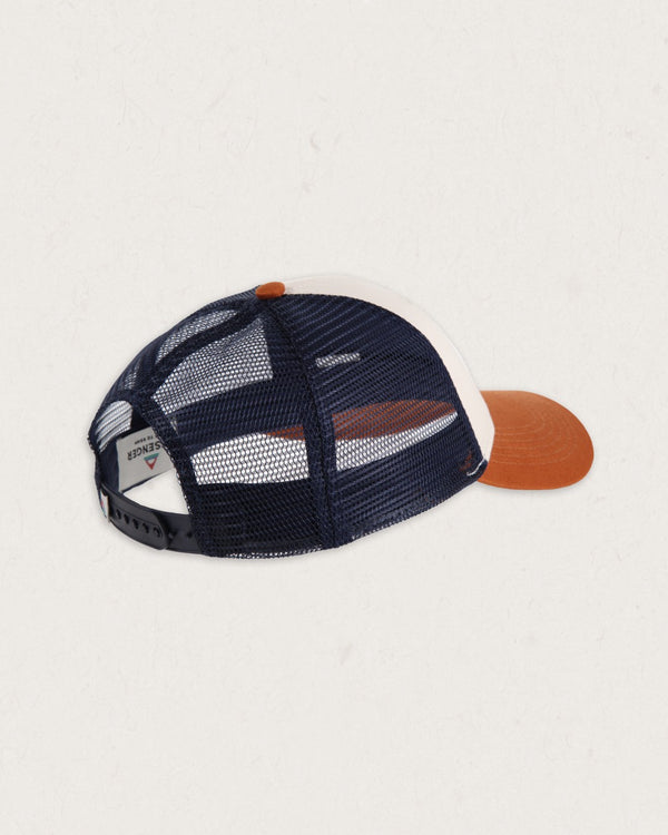 Harbour Mesh And Snapback Cap - Glazed Ginger Tricolour